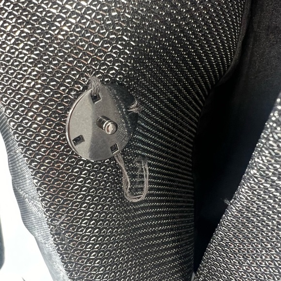 H&M Metallic Retro Shimmery Shiny Single Breasted Woven Blazer In Black Silver - Picture 9 of 10